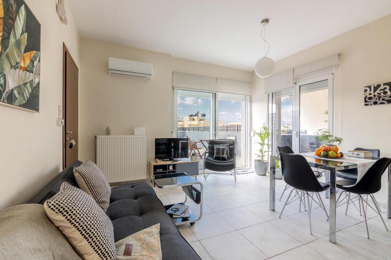 Bright & Modern Apt With View 伊拉克利翁 外观 照片